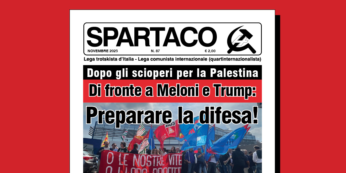 Spartaco n. 87  |  17 novembre 2025
