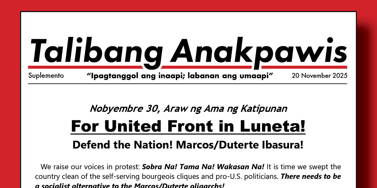 For United Front in Luneta!