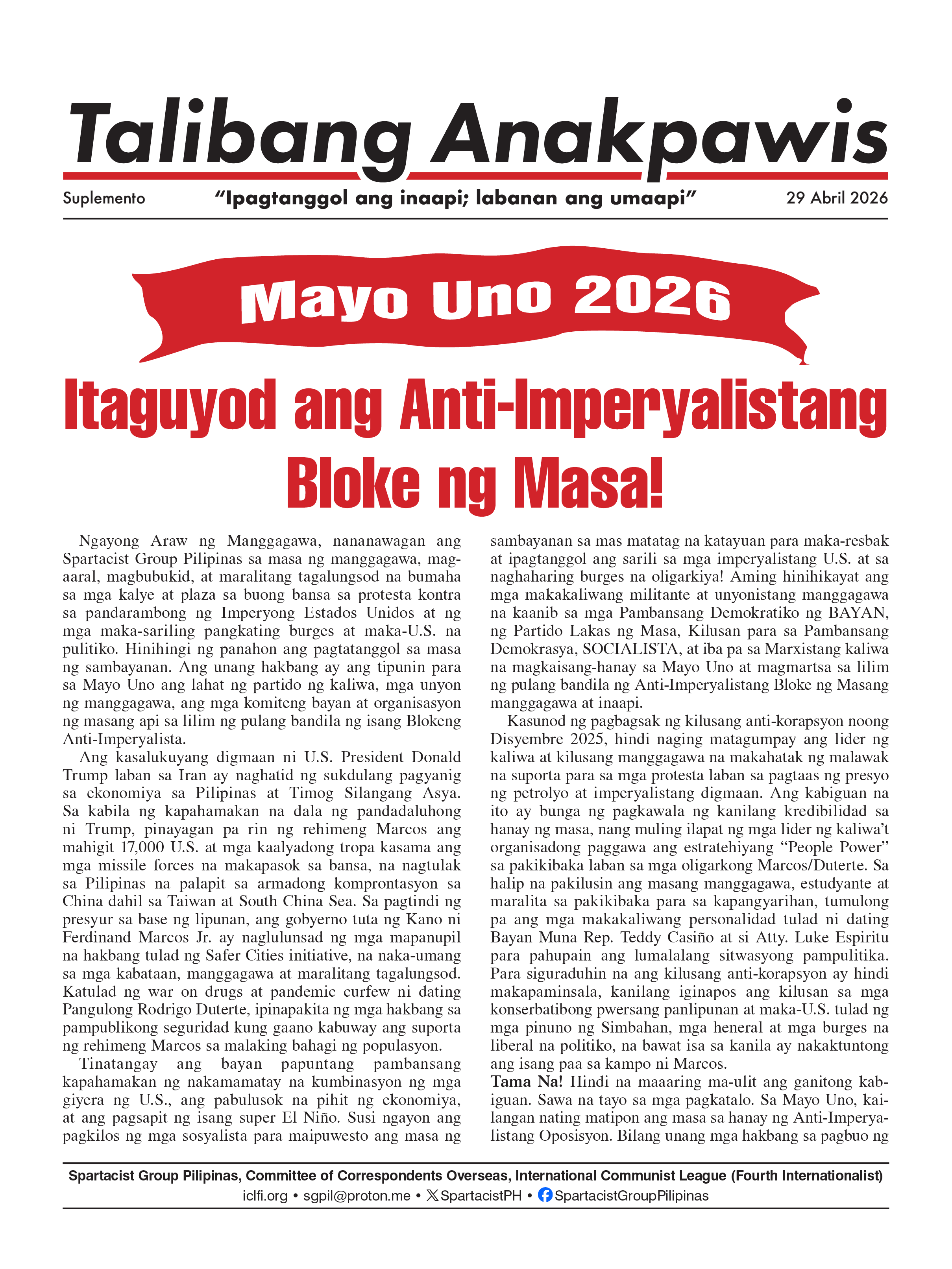 Talibang Anakpawis -(r)en eranskina  |  2026(e)ko apirilaren 29(a)