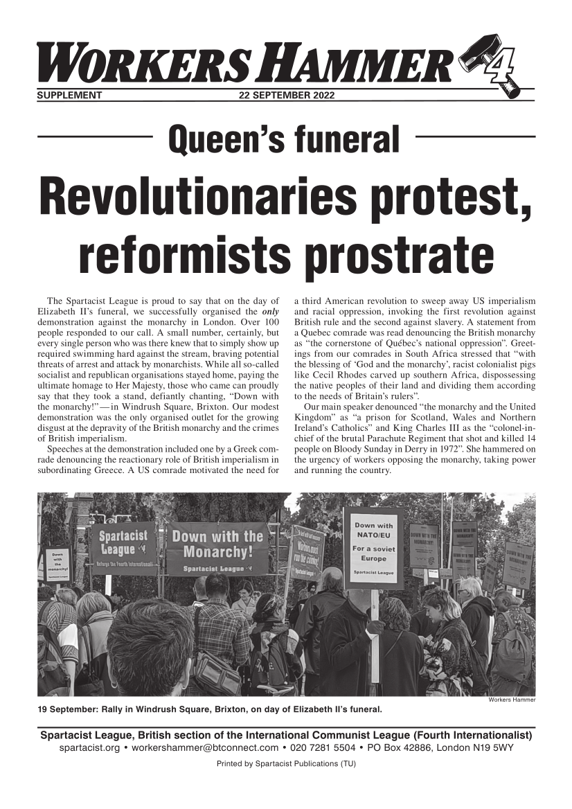 Revolutionaries protest, reformists prostrate  |  22 בספטמבר 2022
