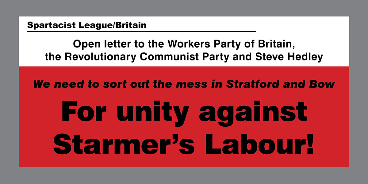 For unity against Starmer’s Labour!