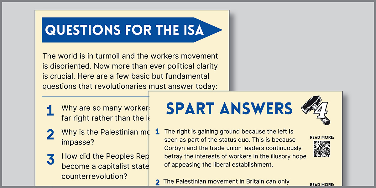 Questions for the ISA  |  14 November 2024