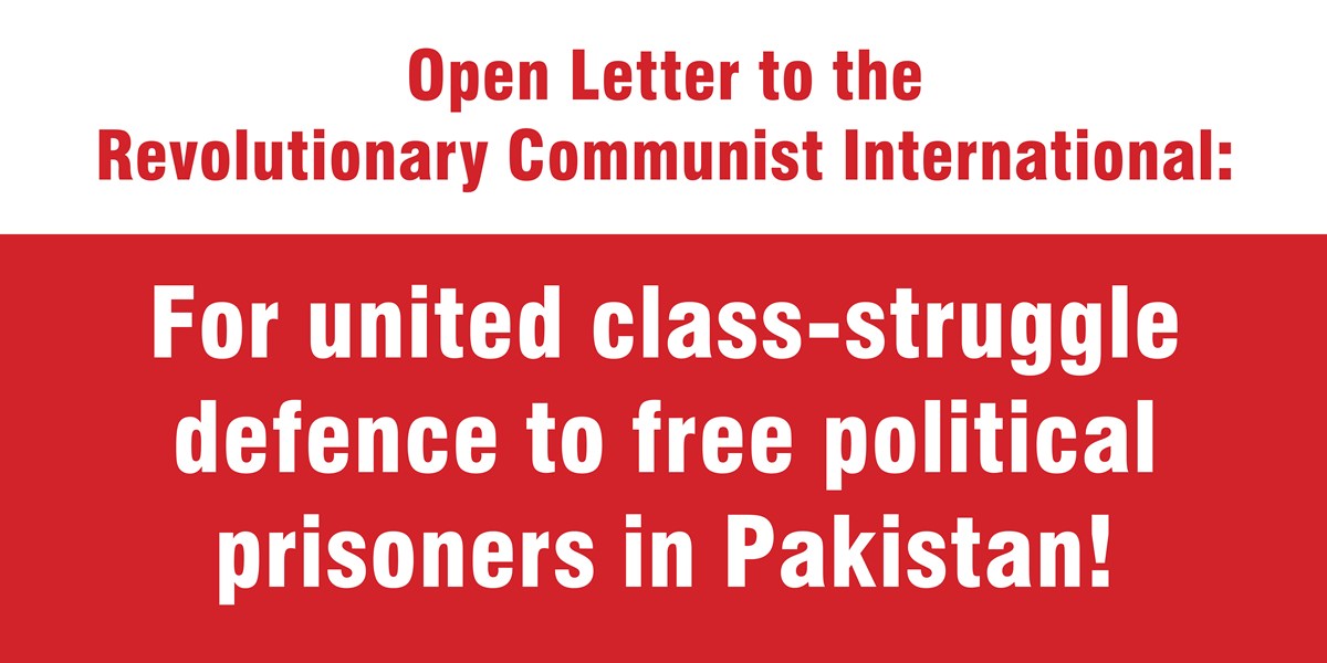 For united class-struggle defence to free political prisoners in Pakistan!  |  30 May 2025