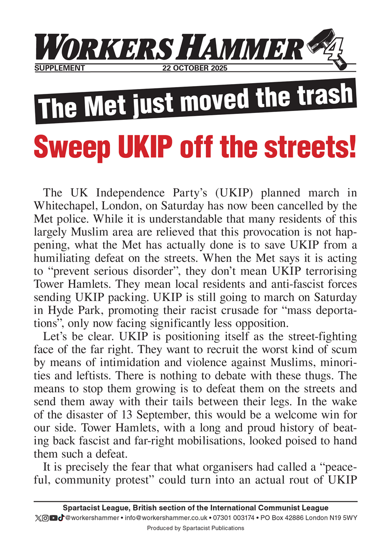 Sweep UKIP off the streets!