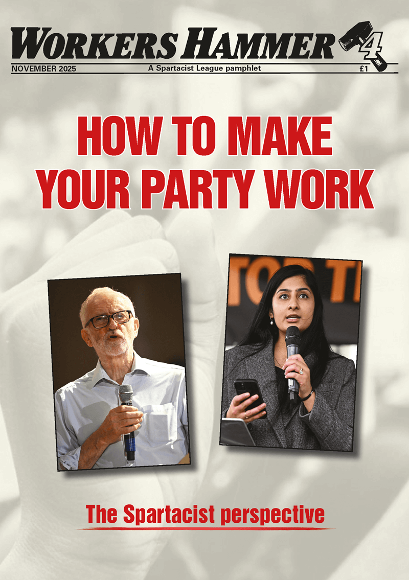 Spartacist League pamphlet  |  17 November 2025