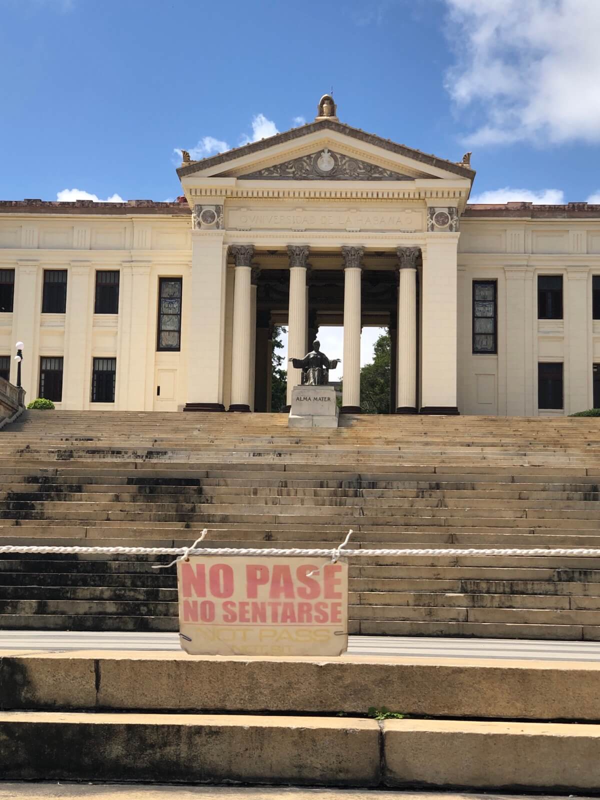 The University of Havana is shut
