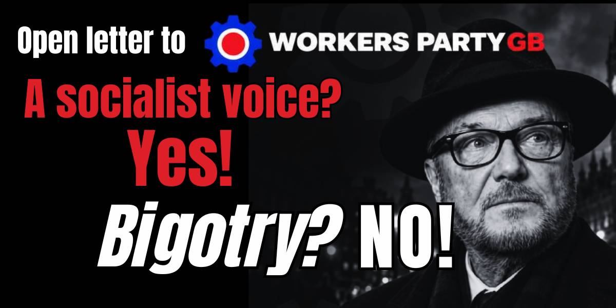 A socialist voice? Yes! Bigotry? No!