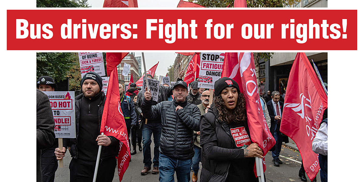 Bus drivers: Fight for our rights!