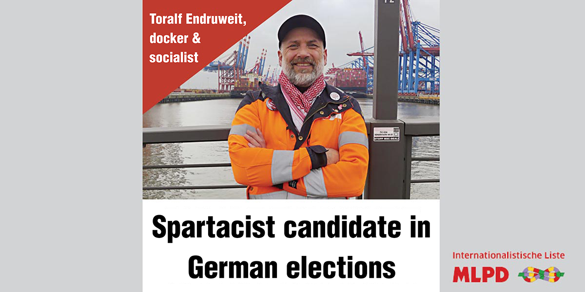 Spartacist candidate in German elections