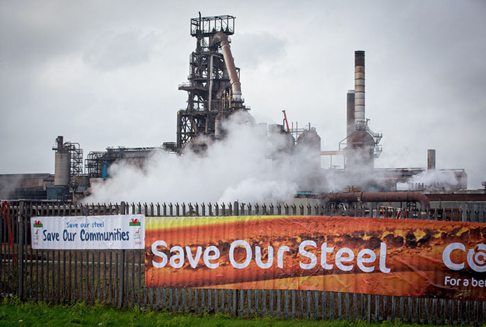 Port Talbot steelworks, Wales