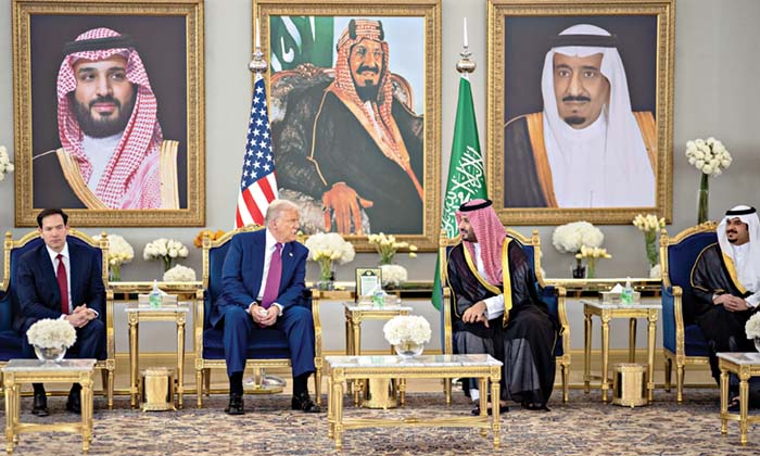 Trump meets Crown Prince Bin Salman
