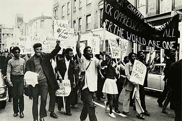 Black Panther demonstration, London, 1970