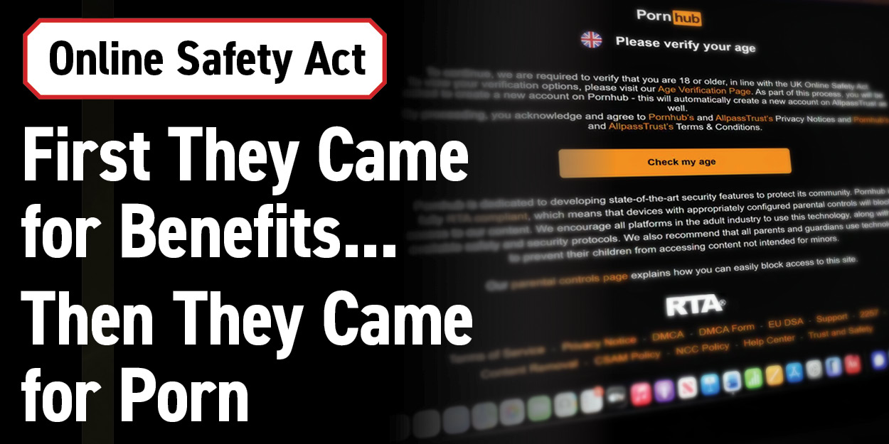 Britain: First They Came for Benefits...Then They Came for Porn