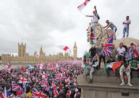 Right-wing “Unite the Kingdom” demonstration, London, September 2025