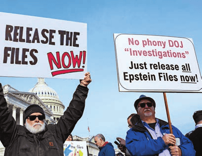 Epstein protest