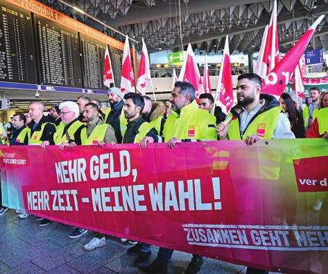Striking airport workers