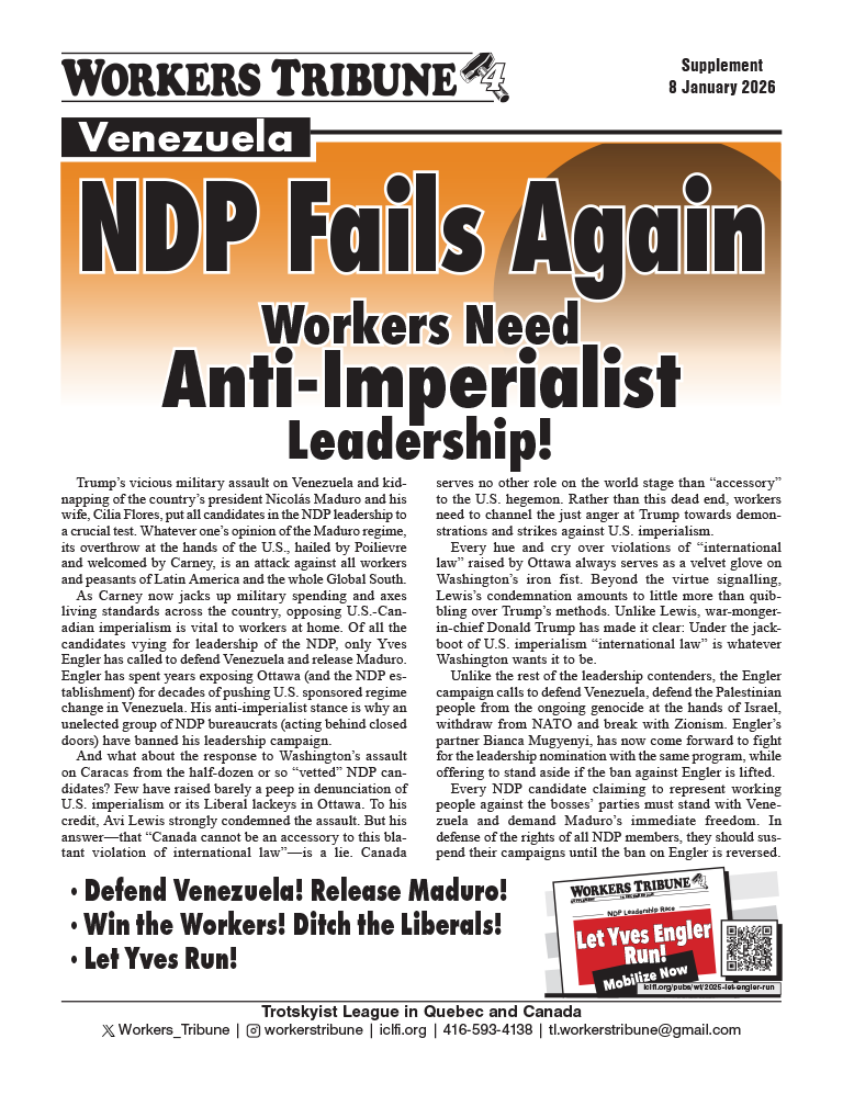 Venezuela: NDP Fails Again