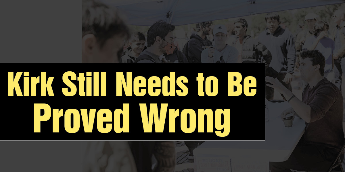 Kirk Still Needs to Be Proved Wrong