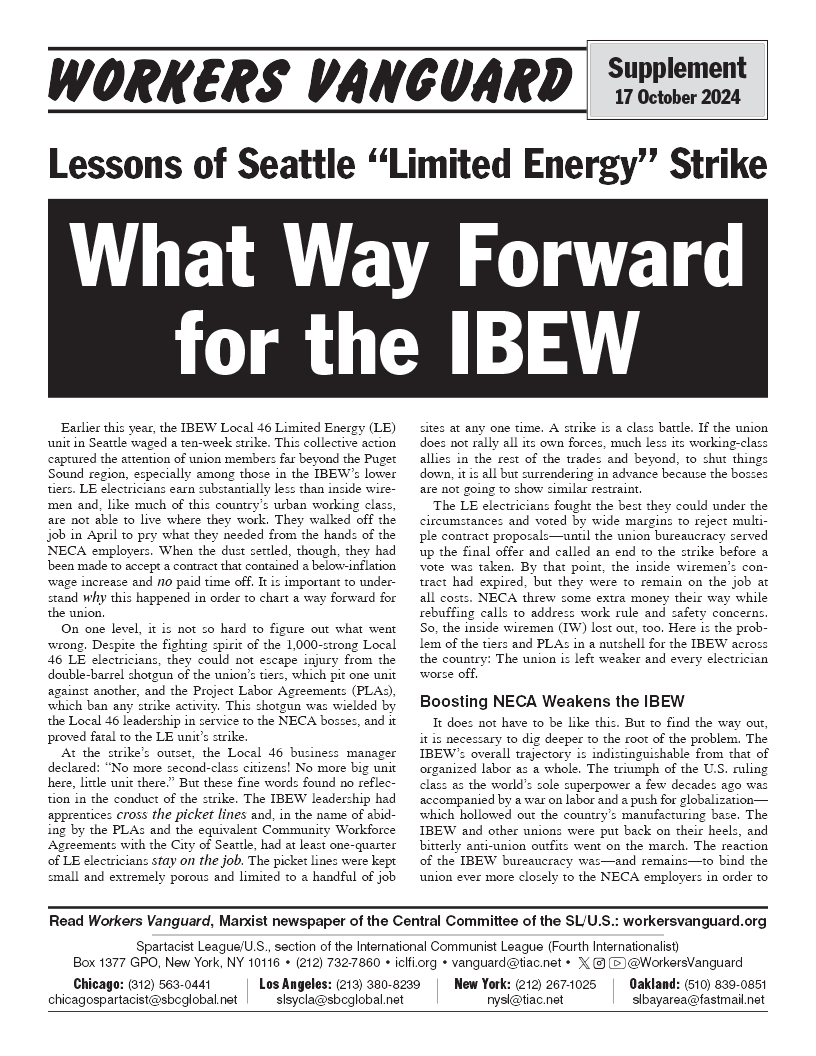 What Way Forward for the IBEW  |  17 October 2024