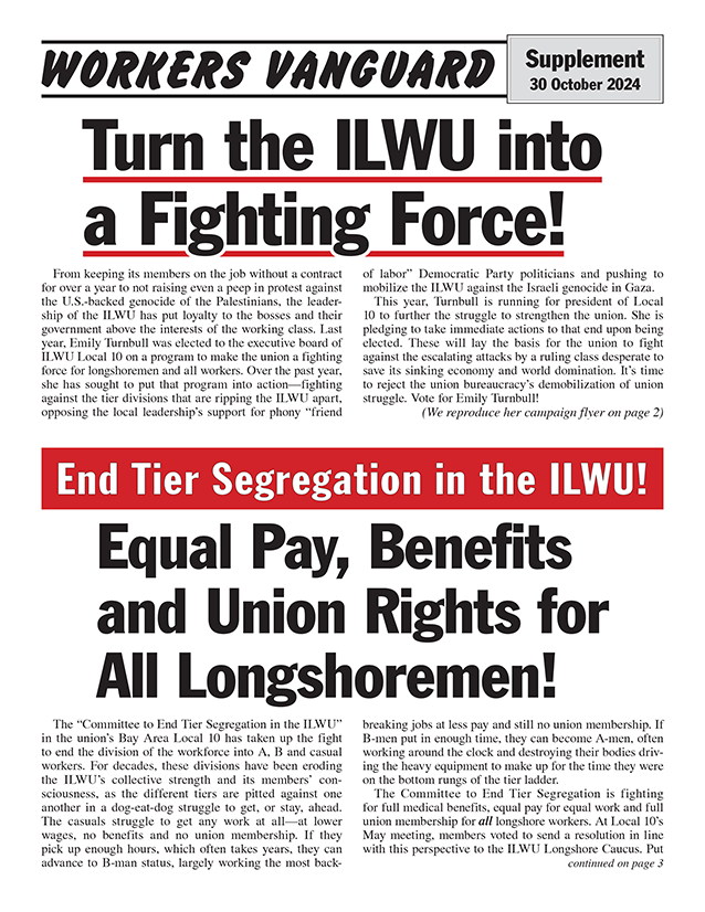 Workers Vanguard supplement  |  30 October 2024