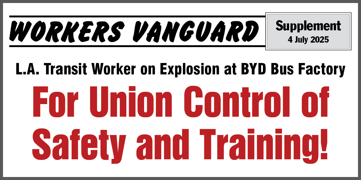 For Union Control of Safety and Training!  |  5 July 2025