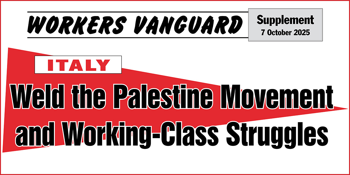 Italy | Weld the Palestine Movement and Working-Class Struggles