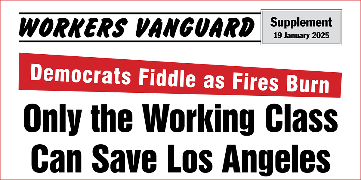 Only the Working Class Can Save Los Angeles  |  19 January 2025