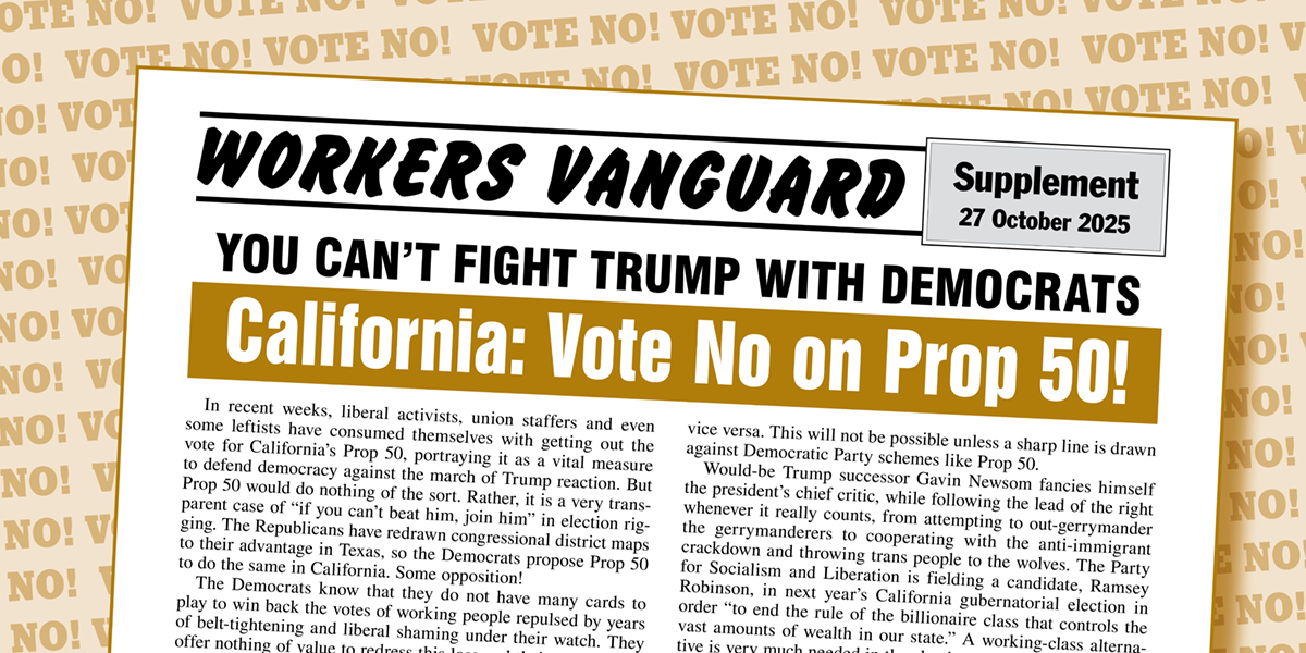 California: Vote No on Prop 50!