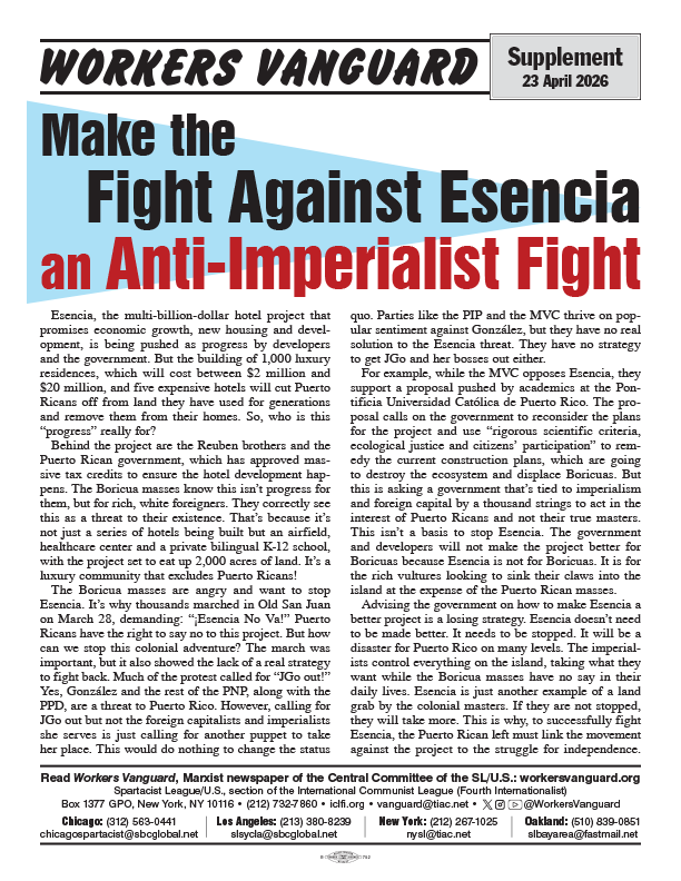 Workers Vanguard supplement  |  23 April 2026