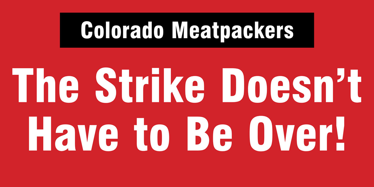 The Strike Doesn’t Have to Be Over!