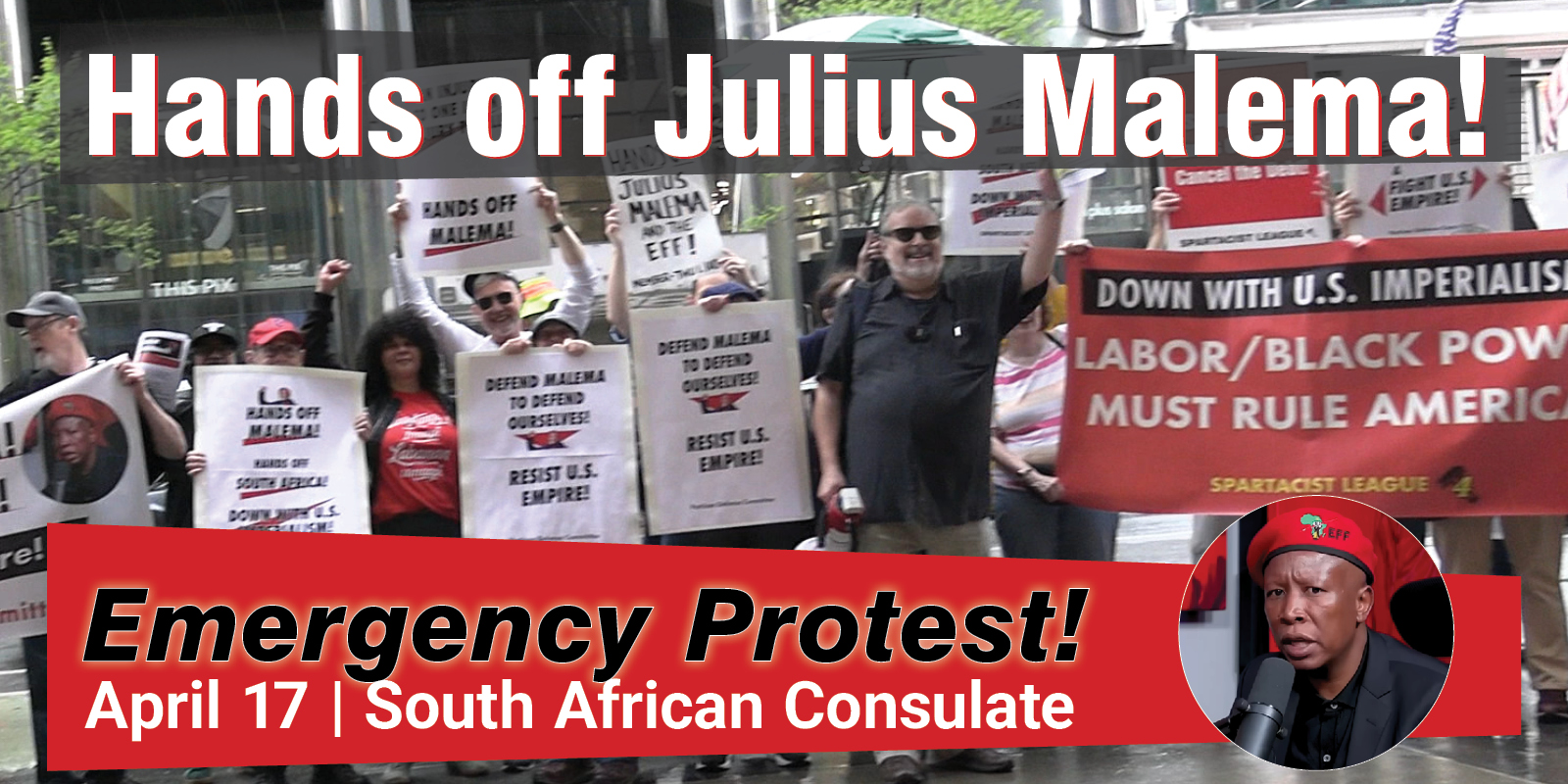 Emergency Protest: Hands off Malema!
