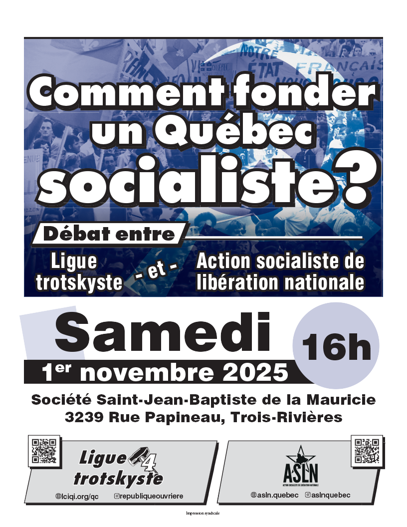 Comment fonder un Québec socialiste ?