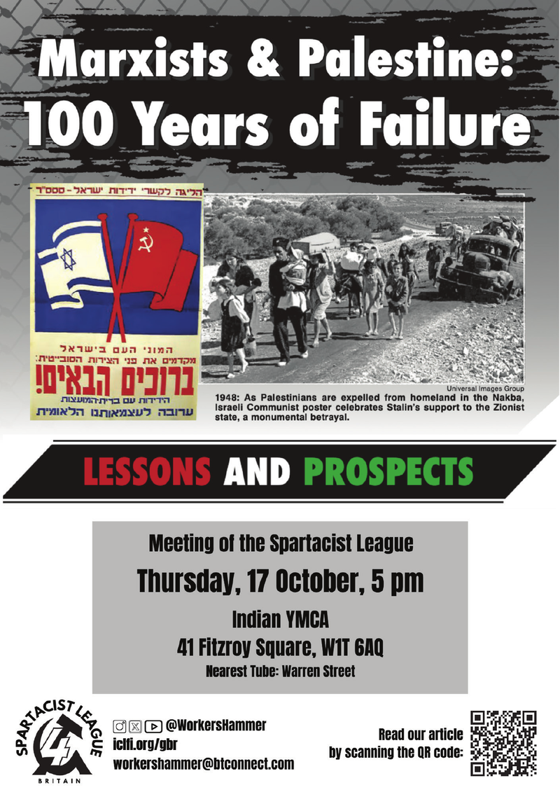 Marxists & Palestine: 100 Years of Failure - Lessons and Prospects