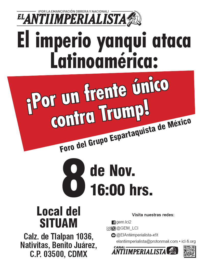 ¡Por un frente único contra Trump!