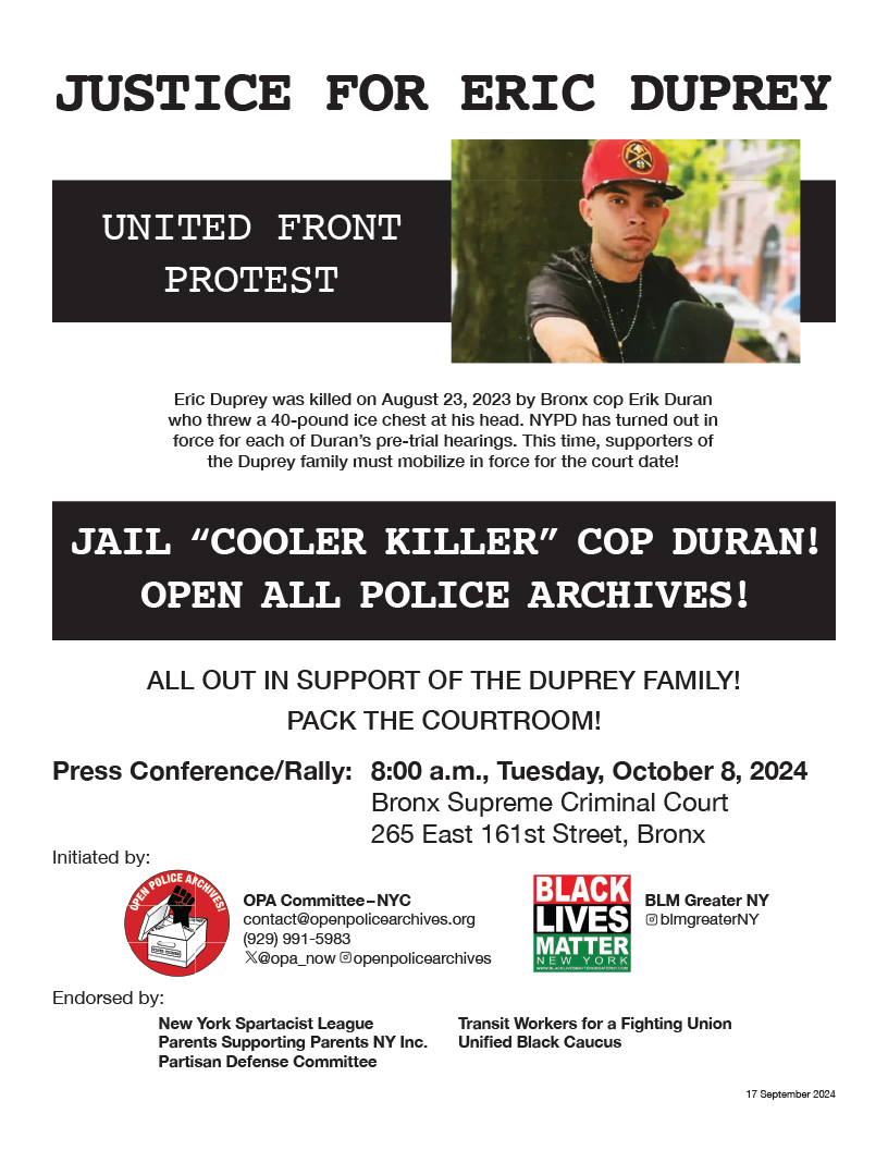 Justice for Eric Duprey!