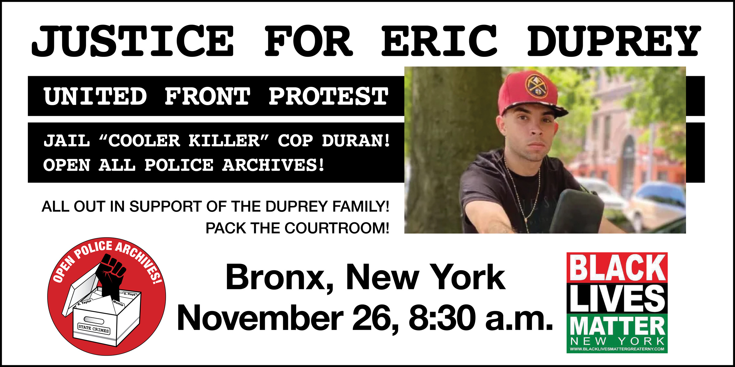 Justice for Eric Duprey!