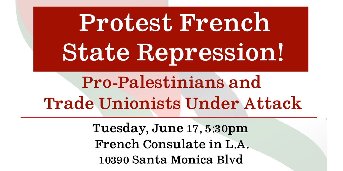 Protest French State Repression!
