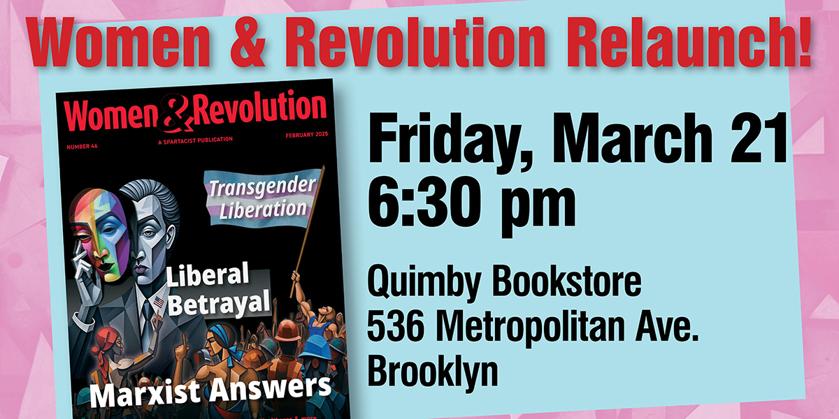 Women & Revolution Relaunch!