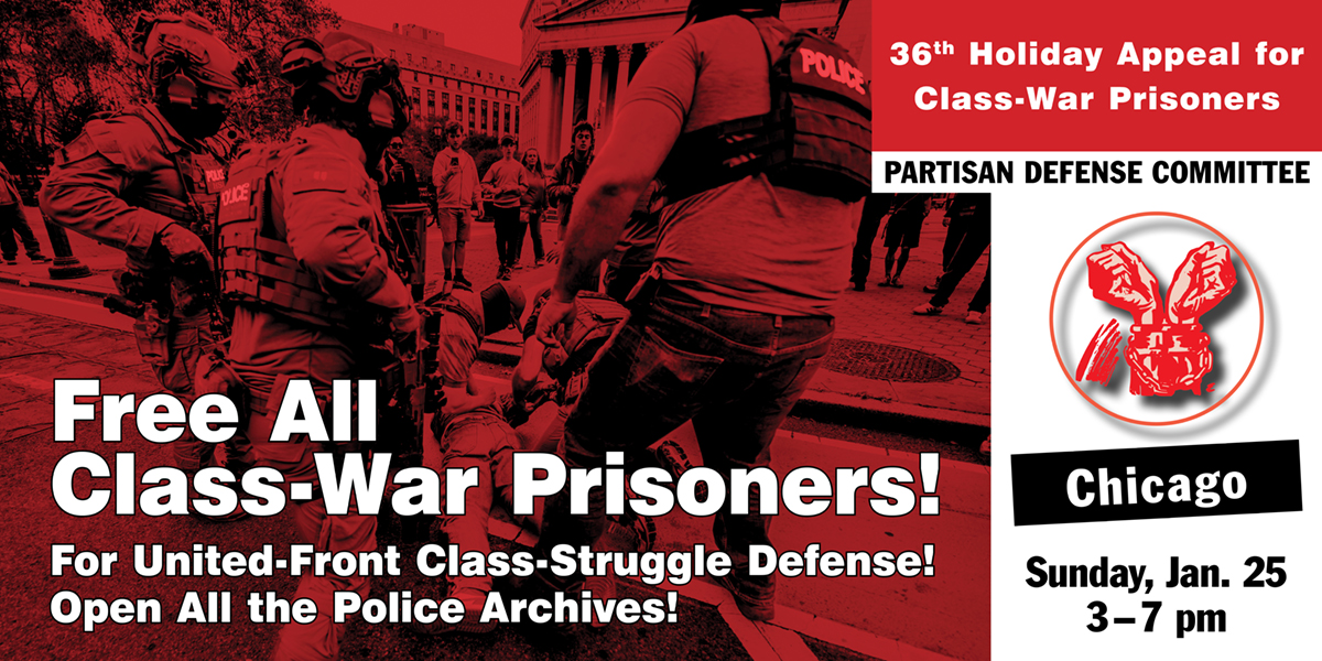 36th Holiday Appeal for Class-War Prisoners