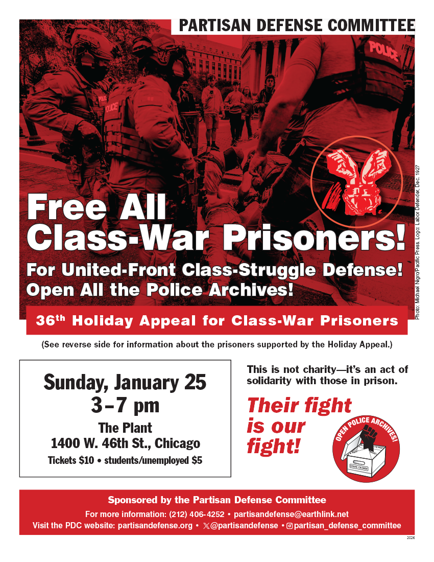 36th Holiday Appeal for Class-War Prisoners