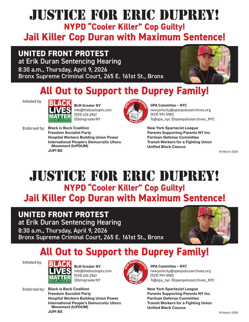 Justice for Eric Duprey!