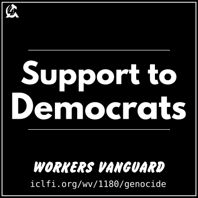 Support to Democrats is Support to Genocide