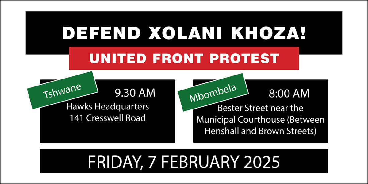 DEFEND XOLANI KHOZA!