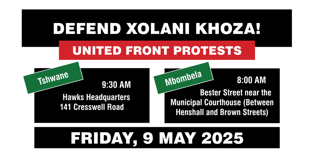 DEFEND XOLANI KHOZA!